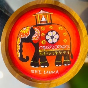 Hand-Painted Door Hanger – Welcome (Sri Lanka)
