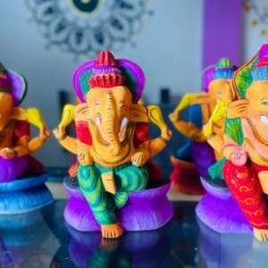 Coaster Set (6pcs) – Elephants & Forest