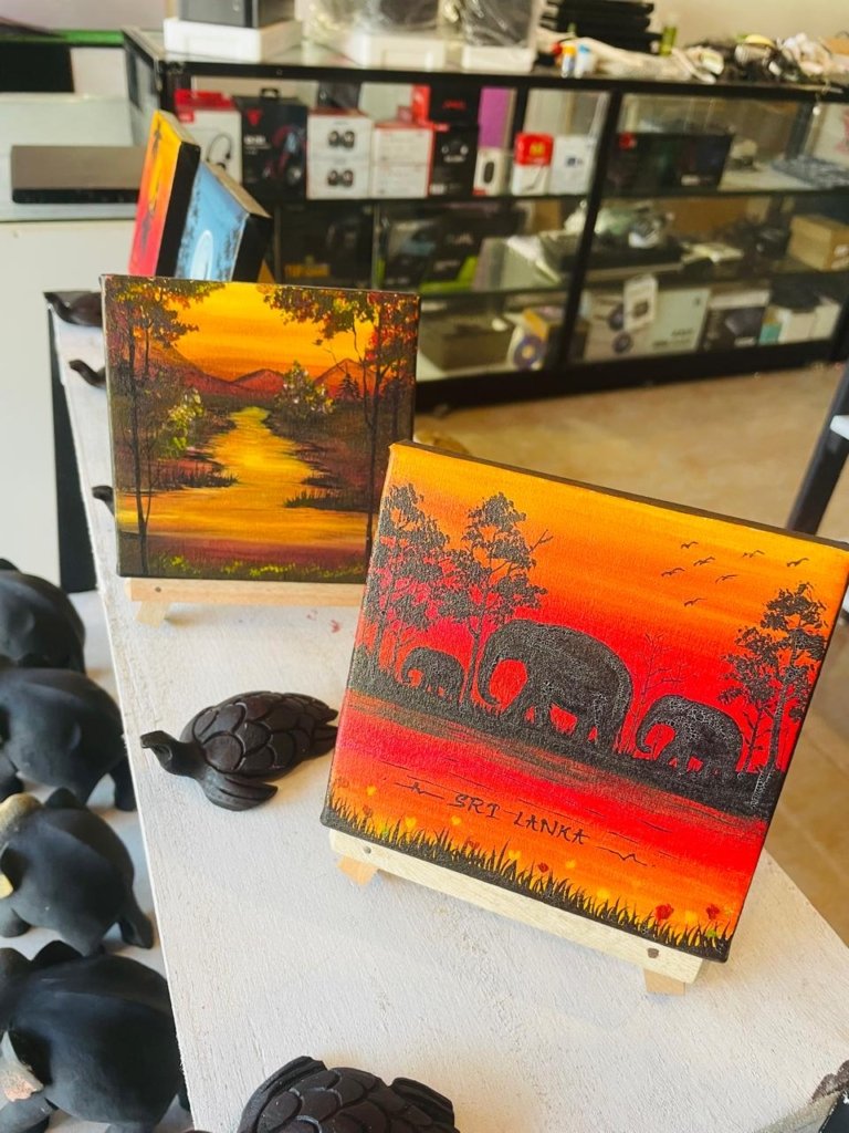 Coaster Set (4pcs) – Tropical Palms