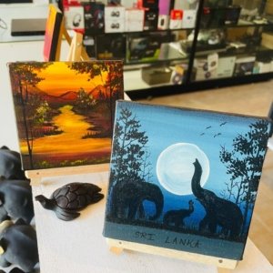 Coaster Set (4pcs) – Sri Lanka Wildlife