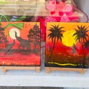 Mini Table Stand – Painted Beach