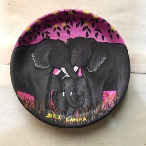 Hand-Painted Wall Plate – Yala Leopard